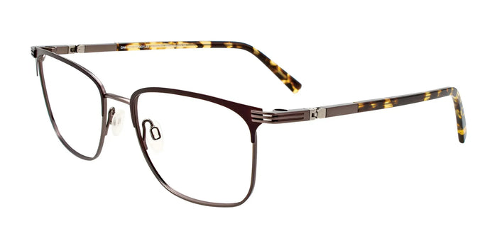 OAK NYC O3000 Eyeglasses with Clip-on Sunglasses | Size 54 / Matt Dark Brown & Matt Dark Steel