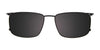 OAK NYC O3001 Eyeglasses with Clip-on Sunglasses | Size 59 / Matt Dark Brown & Matt Light Brown