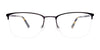 OAK NYC O3002 Eyeglasses with Clip-on Sunglasses | Size 56 / Matt Black