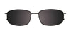 OAK NYC O3004 Eyeglasses with Clip-on Sunglasses | Size 56 / Black