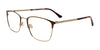 OAK NYC O3007 Eyeglasses with Clip-on Sunglasses | Size 54 / Matt Brown & Matt Light Brown