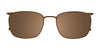 OAK NYC O3007 Eyeglasses with Clip-on Sunglasses | Size 54 / Matt Blue & Matt Silver