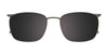 OAK NYC O3007 Eyeglasses with Clip-on Sunglasses | Size 54 / Matt Blue & Matt Silver