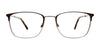 OAK NYC O3007 Eyeglasses with Clip-on Sunglasses | Size 54 / Matt Blue & Matt Silver