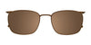 OAK NYC O3007 Eyeglasses with Clip-on Sunglasses | Size 54 / Clip Only (Color №010)