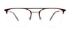 OAK NYC O3008 Eyeglasses with Clip-on Sunglasses | Size 52 / Matt Black
