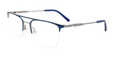 OAK NYC O3008 Eyeglasses with Clip-on Sunglasses | Size 52