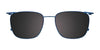OAK NYC O3008 Eyeglasses with Clip-on Sunglasses | Size 52 / Matt Black