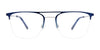 OAK NYC O3008 Eyeglasses with Clip-on Sunglasses | Size 52 / Matt Black