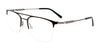 OAK NYC O3008 Eyeglasses with Clip-on Sunglasses | Size 52 / Matt Black