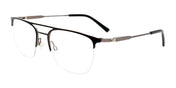 OAK NYC O3008 Eyeglasses with Clip-on Sunglasses | Size 52 / Matt Black
