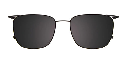 OAK NYC O3008 Eyeglasses with Clip-on Sunglasses / Size 52 / Matt Black
