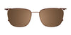 OAK NYC O3008 Eyeglasses with Clip-on Sunglasses | Size 52 / Clip Only (Color №010)