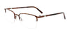 OAK NYC O3009 Eyeglasses with Clip-on Sunglasses | Size 54 / Shiny Demi Brown