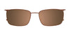 OAK NYC O3009 Eyeglasses with Clip-on Sunglasses | Size 54 / Shiny Demi Blue
