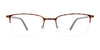 OAK NYC O3009 Eyeglasses with Clip-on Sunglasses | Size 54 / Shiny Demi Blue