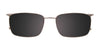 OAK NYC O3009 Eyeglasses with Clip-on Sunglasses | Size 54 / Shiny Demi Blue