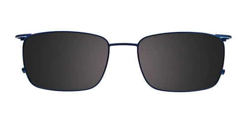 OAK NYC O3009 Eyeglasses with Clip-on Sunglasses / Size 54 / Shiny Demi Blue