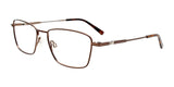 OAK NYC O3010 Eyeglasses with Clip-on Sunglasses Matt Dark Brown & Matt Brown