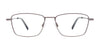OAK NYC O3010 Eyeglasses with Clip-on Sunglasses | Size 55 / Matt Dark Brown & Matt Brown
