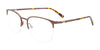 OAK NYC O3011 Eyeglasses with Clip-on Sunglasses | Size 54 / Matt Brown