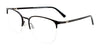 OAK NYC O3011 Eyeglasses with Clip-on Sunglasses | Size 54 / Matt Black