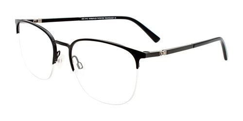 OAK NYC O3011 Eyeglasses with Clip-on Sunglasses / Size 54 / Matt Black
