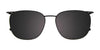 OAK NYC O3011 Eyeglasses with Clip-on Sunglasses | Size 54 / Matt Black