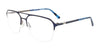 OAK NYC O3012 Eyeglasses with Clip-on Sunglasses | Size 56 / Matt Blue