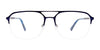 OAK NYC O3012 Eyeglasses with Clip-on Sunglasses | Size 56 / Matt Black