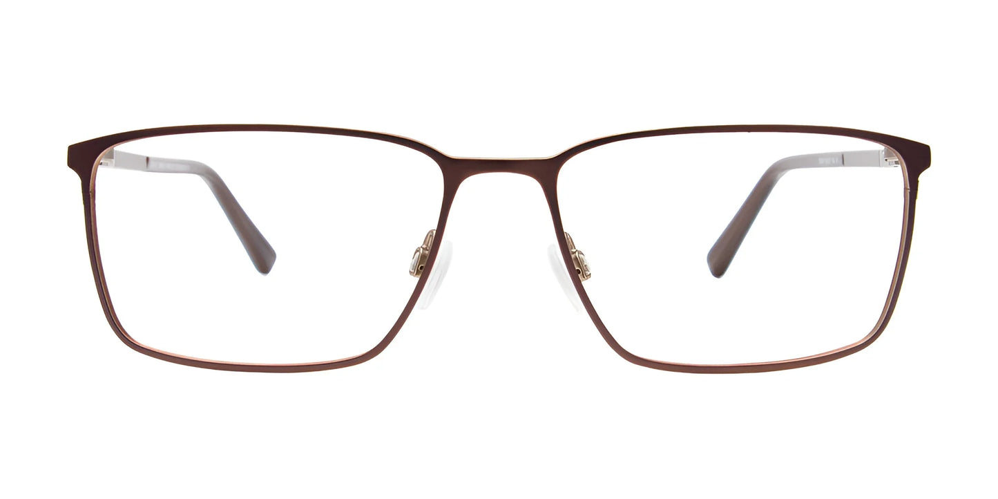 OAK NYC O3013 Eyeglasses with Clip-on Sunglasses | Size 58