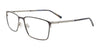 OAK NYC O3013 Eyeglasses with Clip-on Sunglasses | Size 58 / Satin Grey & Steel/Satin Grey & Steel