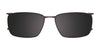 OAK NYC O3013 Eyeglasses with Clip-on Sunglasses | Size 58 / Sat Brown & Light Brown/Sat Brown & Light Brown