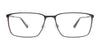 OAK NYC O3013 Eyeglasses with Clip-on Sunglasses | Size 58 / Sat Brown & Light Brown/Sat Brown & Light Brown