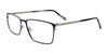 OAK NYC O3013 Eyeglasses with Clip-on Sunglasses | Size 58 / Satin Blue & Steel/Satin Blue & Steel
