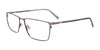 OAK NYC O3014 Eyeglasses with Clip-on Sunglasses | Size 58 / Satin Steel/Satin Steel