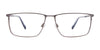 OAK NYC O3014 Eyeglasses with Clip-on Sunglasses | Size 58 / Satin Light Brown/Satin Light Brown