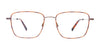 OAK NYC O3015 Eyeglasses with Clip-on Sunglasses | Size 55 / Blue & Green Gradient/Blue