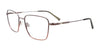 OAK NYC O3015 Eyeglasses with Clip-on Sunglasses | Size 55 / Grey & Copper Gradient/Grey