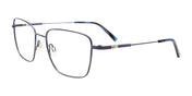 OAK NYC O3015 Eyeglasses with Clip-on Sunglasses | Size 55 / Blue & Green Gradient / Blue