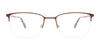 OAK NYC O3016 Eyeglasses with Clip-on Sunglasses | Size 53 / Br Sat Brn & St/Steel & Tort