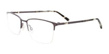 OAK NYC O3016 Eyeglasses with Clip-on Sunglasses Br Sat Dk St / Dk St Gr Tort