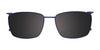 OAK NYC O3016 Eyeglasses with Clip-on Sunglasses | Size 53 / Br Sat Brn & St/Steel & Tort