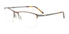 OAK NYC O3017 Eyeglasses with Clip-on Sunglasses | Size 56 / Brown Tortoise & Steel
