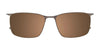 OAK NYC O3017 Eyeglasses with Clip-on Sunglasses | Size 56 / Clip Only (Color №010)