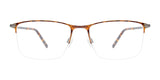 OAK NYC O3017 Eyeglasses with Clip-on Sunglasses | Size 56