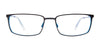 OAK NYC O3018 Eyeglasses with Clip-on Sunglasses | Size 52 / Black & Blue