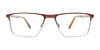 OAK NYC O3019 Eyeglasses with Clip-on Sunglasses | Size 52 / Black & Blue
