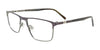 OAK NYC O3019 Eyeglasses with Clip-on Sunglasses | Size 52 / Dark Steel & Steel