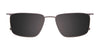 OAK NYC O3019 Eyeglasses with Clip-on Sunglasses | Size 52 / Black & Blue